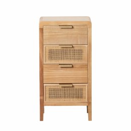 Stolik Nocny HONEY Naturalny Drewno paulowni Drewno MDF 40 x 30 x 77,5 cm