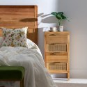 Stolik Nocny HONEY Naturalny Drewno paulowni Drewno MDF 40 x 30 x 77,5 cm