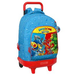 Torba szkolna z kółkami SuperThings Rescue force 33 x 45 x 22 cm Niebieski