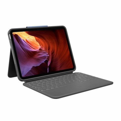 Pokrowiec na iPada + Klawiatura Logitech 920-011203 Qwerty Hiszpańska Szary Grafit QWERTY