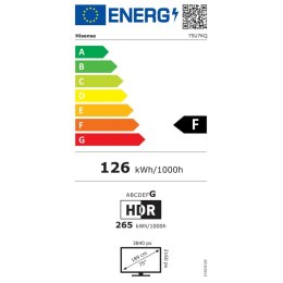 Smart TV Hisense 75U7KQ 4K Ultra HD 75