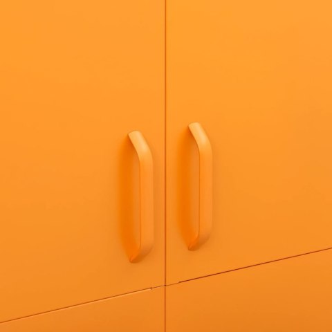 Szafa, musztardowa, 90x50x180 cm, stalowa