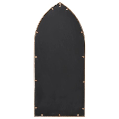 Lustro do wnętrz, kolor piaskowy, 100x45 cm, żelazne