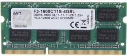 NB MEMORY 4GB PC12800 DDR3/SO F3-1600C11S-4GSL G.SKILL