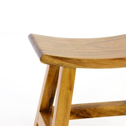 Taboret z azjatyckiego dębu Suar