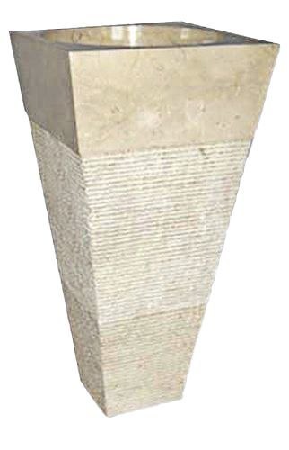 Wolno stojąca umywalka z kamienia Pedestal IDS 141 Cream Wolno stojąca umywalka z kamienia Pedestal IDS 141 Cream