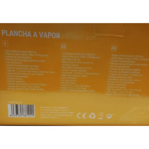 Żelazko Parowe TM Electron Niebieski 2830 W