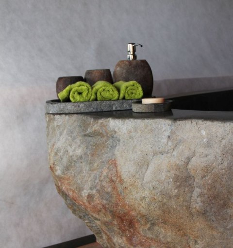 Zestaw łazienkowy z kamienia naturalnego Natural River Stone Zestaw łazienkowy z kamienia naturalnego Natural River Stone