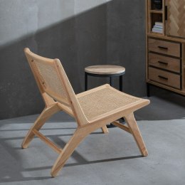 Fotel Naturalny Drewno Rattan 60,5 x 73,5 x 72,5 cm