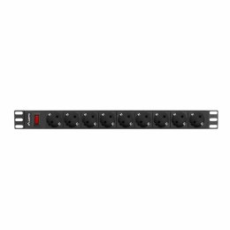 Przedłużacz 9 Wejść z Przełącznikiem Lanberg PDU-09F-0300-BK 220-250 V 16 A 4000 W