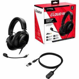 Słuchawki z Mikrofonem Hyperx Cloud III Czarny