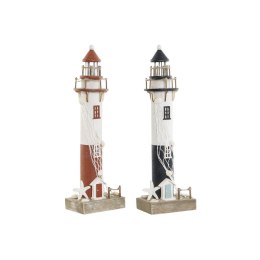 Figurka Dekoracyjna Home ESPRIT Niebieski Biały Czerwony 11 x 7,5 x 36,5 cm (2 Sztuk)