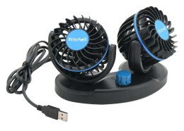 Wentylator MITCHELL DUO 2x85mm USB 5V do deski rozdzielczej