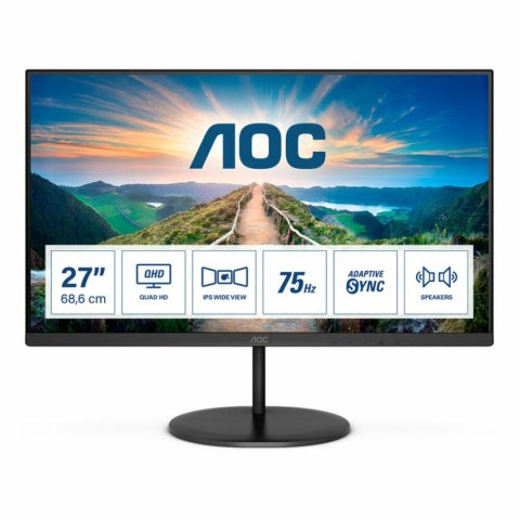 Monitor AOC Q27V4EA 2K LED 27" LED IPS LCD Flicker free 75 Hz