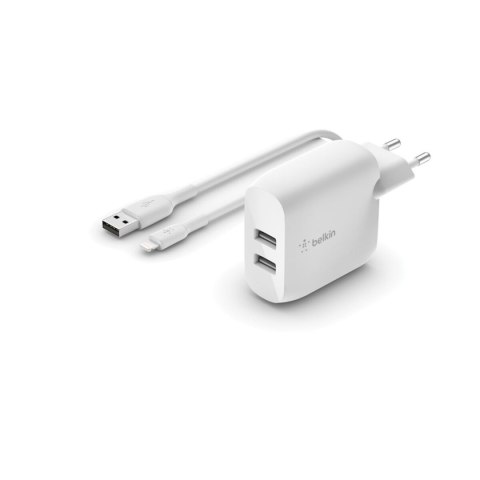 Ładowarka ścienna + kabel lightning MIFI Belkin WCD001VF1MWH Biały 24 W