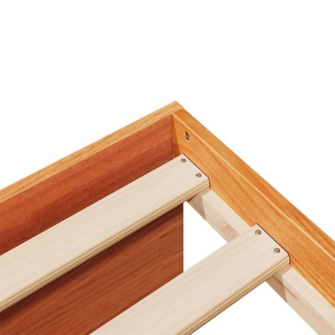 Łóżko dzienne bez materaca Wosk Brązowy Drewno lite Sosna