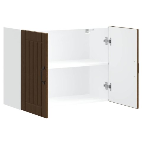 Szafka ścienna kuchenna "Lucca" Dąb brązowy Drewno klejone