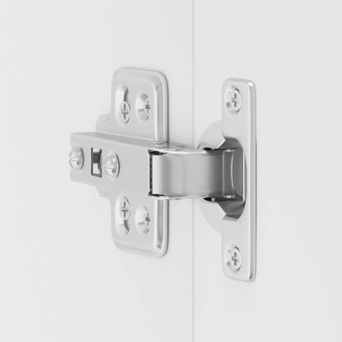 Szafka ścienna kuchenna Wysoki połysk Biały Drewno klejone