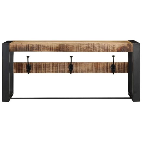 Wieszak na ubrania 80x35x35 cm lite drewno surowe mango Wieszak na ubrania 80x35x35 cm lite drewno surowe mango