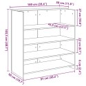 VidaXL Biurko recepcyjne Stare drewno 100x50x103,5 cm Drewno klejone