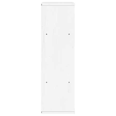 Szafka boczna "ODDA" Biała 40x24x79 cm Drewno lite Sosna