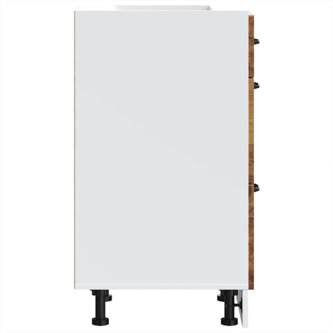 Szafka kuchenna dolna „Lucca" Stare drewno Drewno klejone