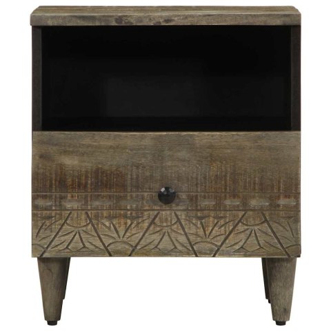 Szafki nocne 2 szt. Jasnoszary 40x33x46 cm Drewno lite Mango