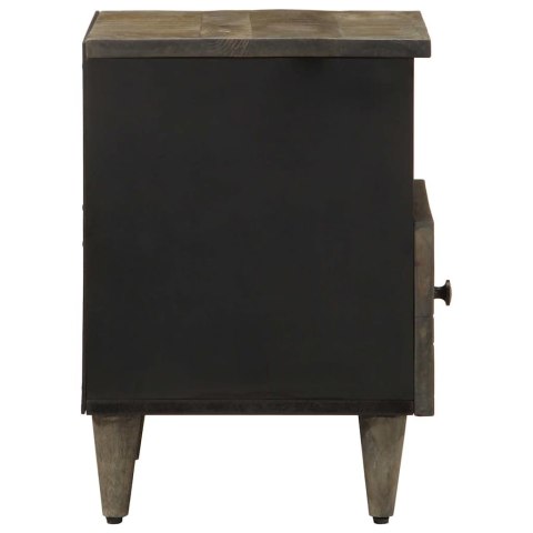 Szafki nocne 2 szt. Jasnoszary 40x33x46 cm Drewno lite Mango