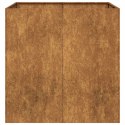 VidaXL Doniczka Rusty 80x80x80 cm Stal nierdzewna