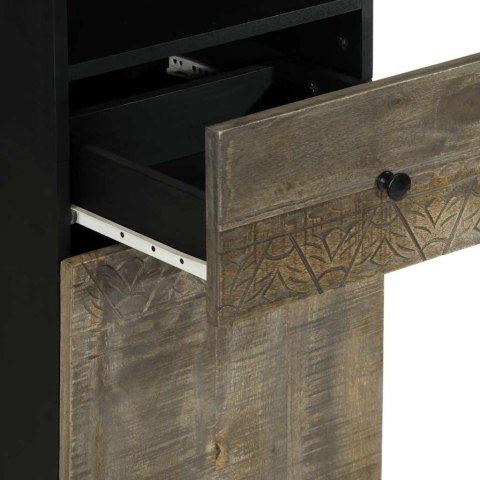 Szafka łazienkowa, 38x33x160 cm, lite drewno mango