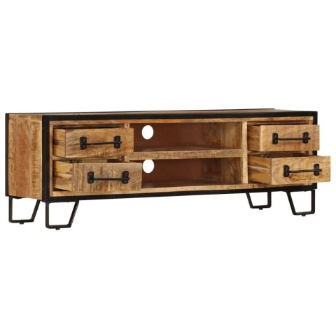 Szafka pod TV z szufladami, 120x30x40 cm, lite drewno mango Szafka pod TV z szufladami, 120x30x40 cm, lite drewno mango