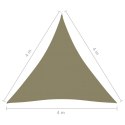 Żagiel ogrodowy, tkanina Oxford, trójkątny, 4x4x4 m, beżowy