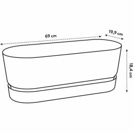 Donica Balkonowa Elho Szary 70 cm Plastikowy