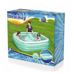 Bestway Basen dmuchany 2 komory prostokątny 201x150x51 cm +6 lat Ogród 54005