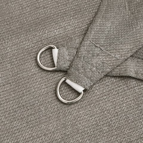 Żagiel przeciwsłoneczny, 160 g/m², jasnoszary, 3x6 m, HDPE