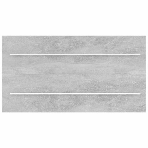 2-częściowy zestaw mebli łazienkowych, szarość betonu, płyta