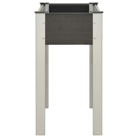 Podwyższona donica ogrodowa, 75x40x75 cm, WPC, szara