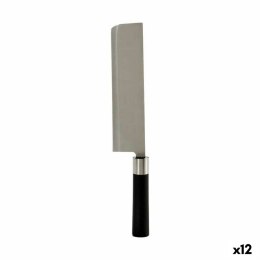 Tasak Kuchenny Kinvara KT11-5604S08 Czarny Srebrzysty Stal nierdzewna Plastikowy 5,6 x 2,5 x 33 cm (12 Sztuk)