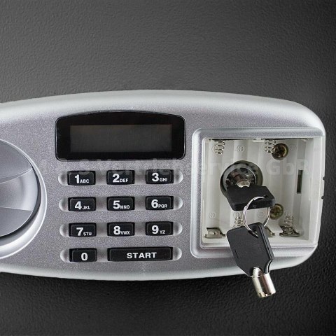 Czarna szafa pancerna Sejf na oszczędności z zamkiem elektronicznym szyfrowym