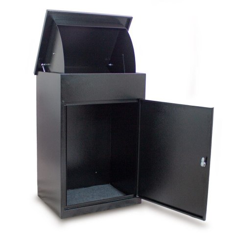 Skrzynka paczkowa Bituxx duża skrzynka pocztowa na przesyłki paczki czarna