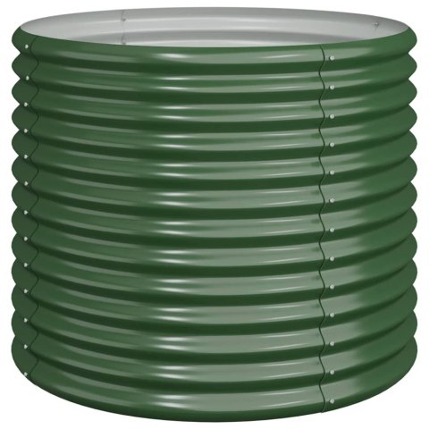 Donica ogrodowa, malowana proszkowo stal, 80x80x68 cm, zielona Donica ogrodowa, malowana proszkowo stal, 80x80x68 cm, zielona