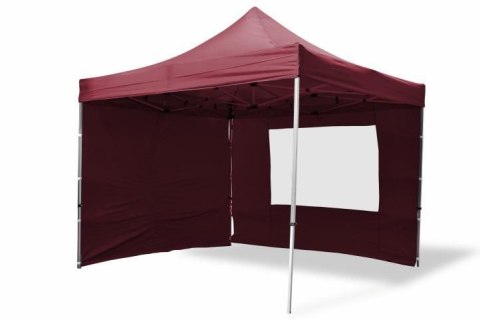 Pawilon ogrodowy PROFI rozkładany 3 x 3 m - winny, 4 ściany