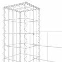 Ogrodzenie gabionowe z 7 słupkami, żelazo, 740x20x200 cm