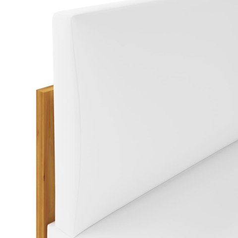 8-cz. zestaw wypoczynkowy do ogrodu, kremowe poduszki, akacja