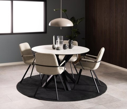 Krzesło z podłokietnikami Selina beżowe