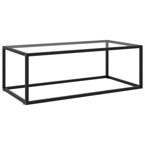 Stolik kawowy, czarny, hartowane szkło, 100x50x35 cm Stolik kawowy, czarny, hartowane szkło, 100x50x35 cm