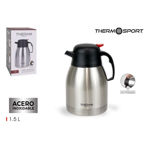 Dzbanek Termiczny ThermoSport Stal nierdzewna 1,5 L Przycisk (6 Sztuk) Dzbanek Termiczny ThermoSport Stal nierdzewna 1,5 L Przycisk (6 Sztuk)