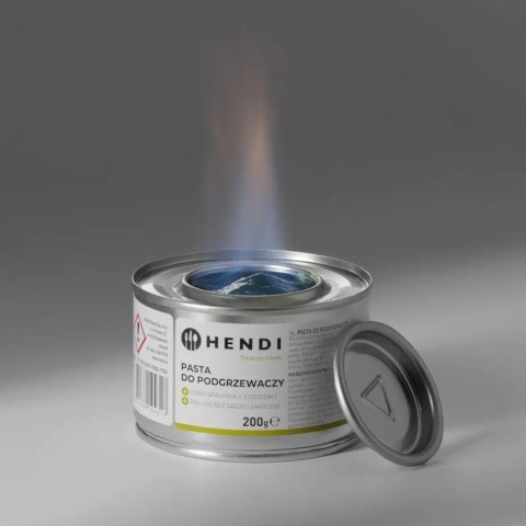 Pasta do podgrzewaczy potraw - etanol puszka 48 x 200g - Hendi 194546