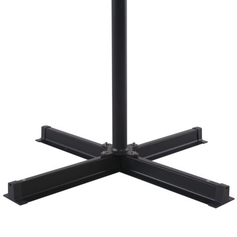 Parasol ogrodowy na słupku aluminiowym, 500 cm, antracytowy