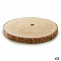 Pień Drewniany Dekoracyjny Brązowy 30 x 2 x 30 cm (12 Sztuk)